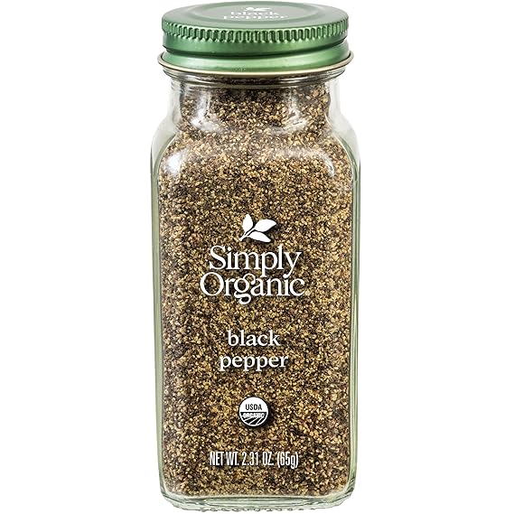 Simply Organic, Pepper Black Organic, 2.31 Ounce