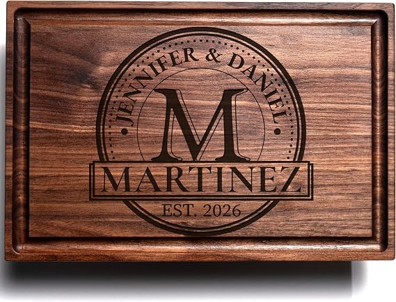 Personalized Custom Wood Engraved Cutting Board Charcuterie Board