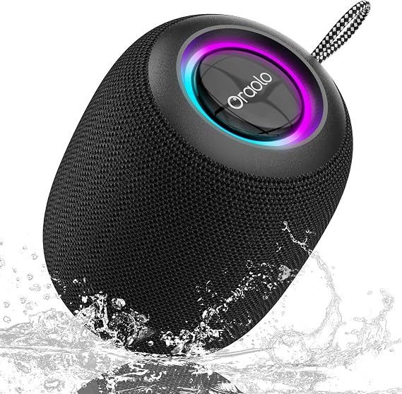 oraolo Mini Bluetooth Speaker, IPX7 Waterproof Portable Speaker