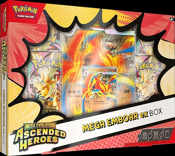 Pokemon TCG: Mega EvolutionAscended Heroes Mega Meganium/Emboar/Feraligatr ex Box