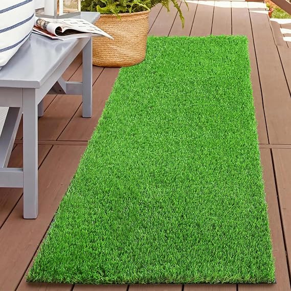 XLX TURF Artificial Grass Outdoor Runner Rug 2 FT X 10 FT Turf Carpet