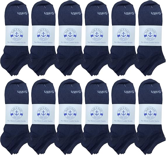 12 Pairs of Men's Wholesale Shoe Liner Training Socks, No Show, Thin Low Cut Sport Ankle Bulk Socks, 10-13