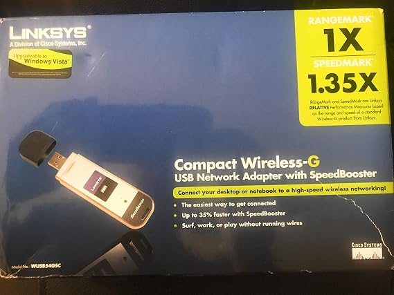 Cisco-Linksys WUSB54GC Compact Wireless-G USB Adapter